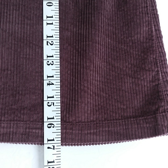 American Eagle Outfitters Corduroy Skirt M Long Purple - Picture 8 of 8